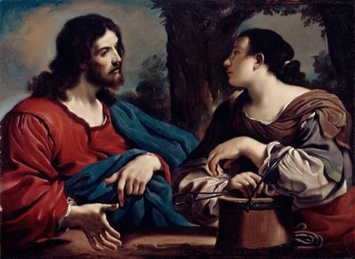 Chrystus i Kobieta z Samarii, ok. 1620 autorstwa Giovanni Francesco Barbieri