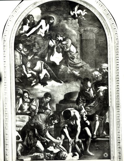 Pogrzeb św. Petronilli autorstwa Giovanni Francesco Barbieri