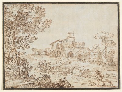 Termi de Caracalla (Łaźnię Karakalli) autorstwa Giovanni Francesco Grimaldi