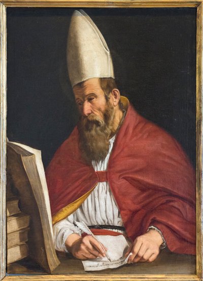 Biskup kanonizowany, prawdopodobnie św. Augustyn autorstwa Giovanni Francesco Guerrieri