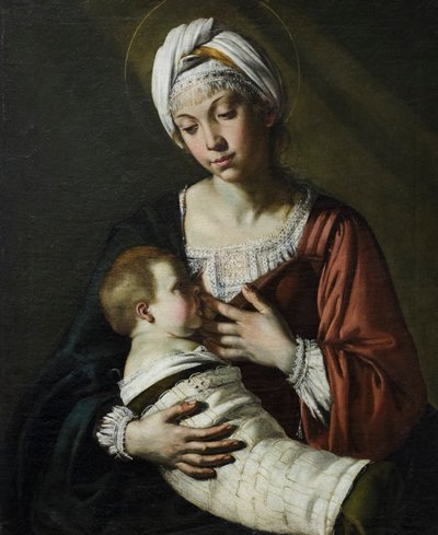 Madonna col bambino, znana również jako Madonna del latte autorstwa Giovanni Francesco Guerrieri