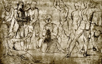 Ukamienowanie św autorstwa Giovanni Francesco Penni
