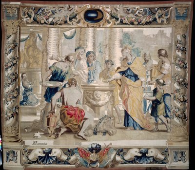 Dydona składa w ofierze Juno, bogini małżeństwa, 1679. autorstwa Giovanni Francesco Romanelli