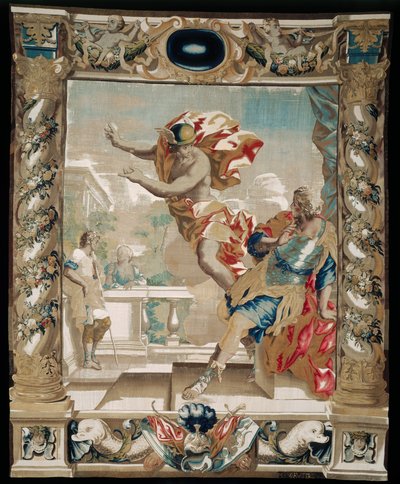 Merkury każe Eneaszowi opuścić Kartaginę, 1679 autorstwa Giovanni Francesco Romanelli