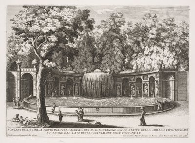 Fontanna Tiburtina Sybilli. autorstwa Giovanni Francesco Venturini