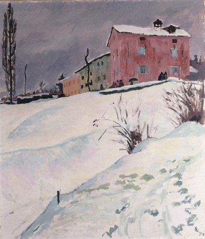 Czerwony Dom, 1912 autorstwa Giovanni Giacometti