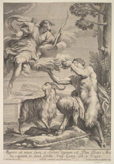 Patelnia uszkodzona przez Dianę, 1675-1741. autorstwa Giovanni Girolamo Frezza