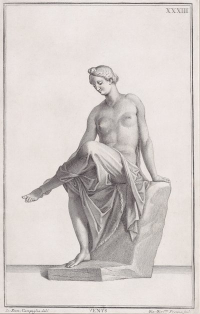 Posąg Wenus, 1734. autorstwa Giovanni Girolamo Frezza