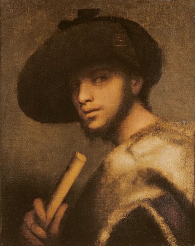 Dudziarz (olej na płótnie) autorstwa Giovanni Girolamo Savoldo