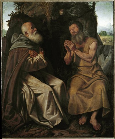 Św Antoniego Opata autorstwa Giovanni Girolamo Savoldo
