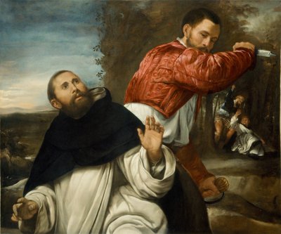 Śmierć św. Piotra Męczennika, 153035. autorstwa Giovanni Girolamo Savoldo