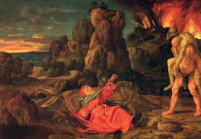 Kuszenie św. Antoniego, ok. 1530 (olej na drewnie) autorstwa Giovanni Girolamo Savoldo