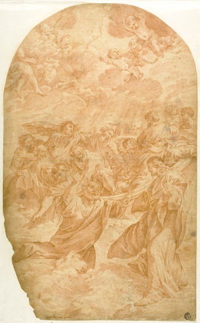 Chrystus wzywający św. Piotra do chodzenia po wodzie autorstwa Giovanni Lanfranco