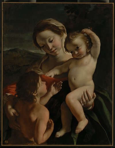 Madonna z Dzieciątkiem i Dzieciątkiem św. Jana Chrzciciela autorstwa Giovanni Lanfranco