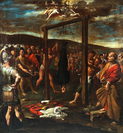 Męczeństwo św. Józefa Prezbitera, ok. 1640-1645. autorstwa Giovanni Lanfranco
