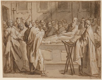 Pogrzeb Raymonda Diocrèsa: epizod z historii św. Brunona autorstwa Giovanni Lanfranco