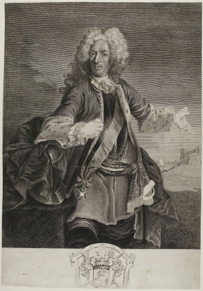 Johann Matthias, hrabia Schulenburg. autorstwa Giovanni Marco Pitteri