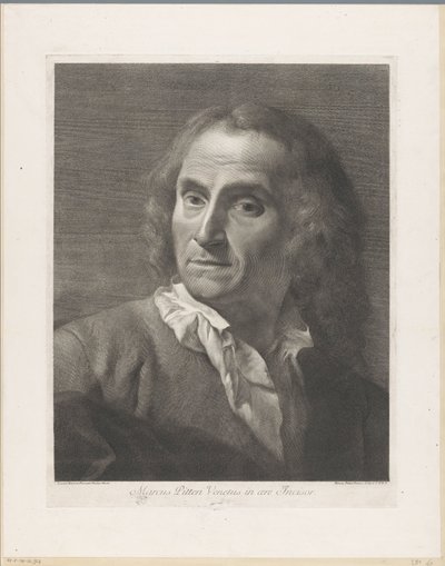 Portret van grafik Giovanni Marco Pitteri Marcus Pitteri Blue Engraver in Air (tytuł na obiekcie) autorstwa Giovanni Marco Pitteri