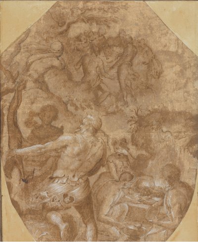 Odkrycie szkła, ca. 1570-72. autorstwa Giovanni Maria Butteri