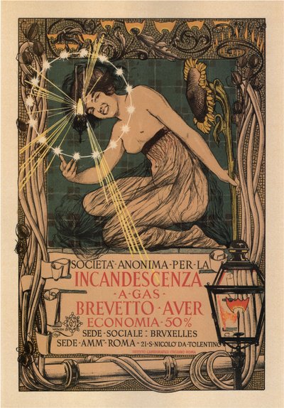 Świecąca firma, 1895 autorstwa Giovanni Mataloni