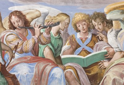 Anioły śpiewające i bawiące się (detal 3496733) autorstwa Giovanni Mauro della Rovere
