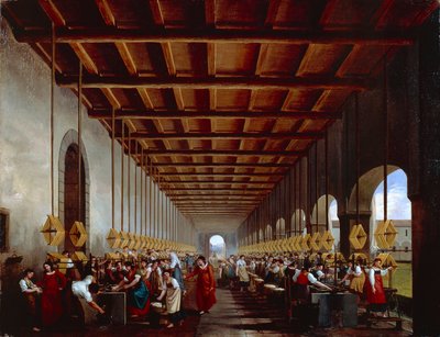 Włochy, Przędzalnia autorstwa Giovanni Migliara