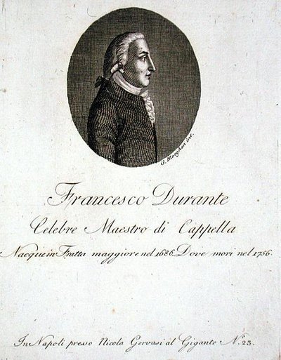 Francesco Durante (1686-1756) (grafika) autorstwa Giovanni Morghen