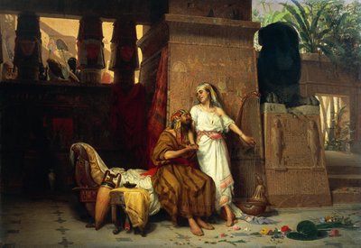 Abraomas ir Sara faraonpolio dvare autorstwa Giovanni Muzzioli