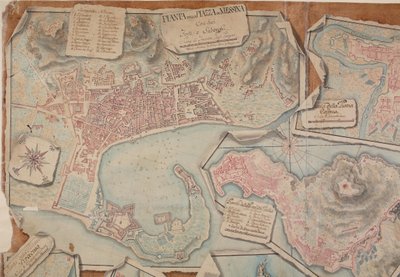 Plan Piazza di Messina, 1753. autorstwa Giovanni Ottone di Berger