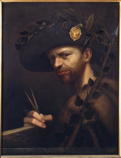 Autoportret jako opat Accademia della Valle di Blenio autorstwa Giovanni Paolo Lomazzo