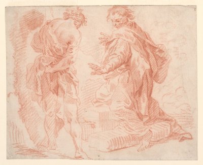 Postacie stojące i klęczące autorstwa Giovanni Paolo Panini