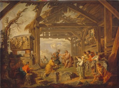 Sybilla Kumejska przepowiedziała narodziny Chrystusa, 1738 autorstwa Giovanni Paolo Pannini