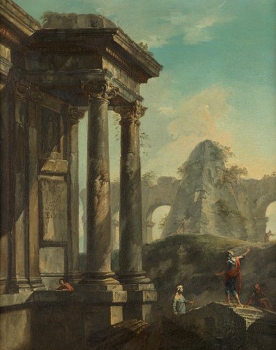 Rzymski krajobraz ruin autorstwa Giovanni Paolo Pannini