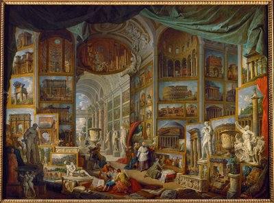 Galeria widoków starożytnego Rzymu ... autorstwa Giovanni Paolo Pannini or Panini