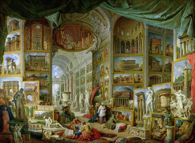 Galeria widoków starożytnego Rzymu autorstwa Giovanni Paolo Pannini