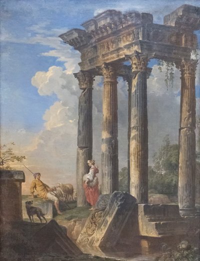 Ruiny z pasterzami autorstwa Giovanni Paolo Pannini