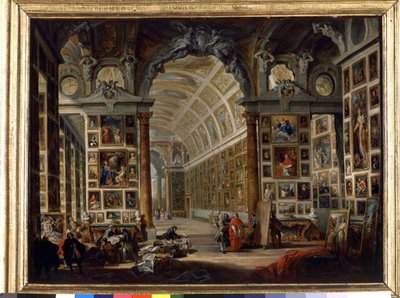 Galeria kardynała Silvio Valenti Gonzague (Gonzaga po włosku) autorstwa Giovanni Paolo Pannini
