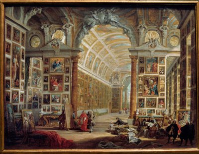 Galeria Silvio Valenti Gonzagi (lub Gonzagi) (1690-1756), kardynała Klemensa XII Obraz Giovanniego Paolo Panniniego (Panini) (1691-1765) XVIII w. Ndz. 0,48x0,64 m Marsylia, muzeum Sztuk Pięknych autorstwa Giovanni Paolo Pannini