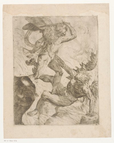 Archanioł Michał walczący z diabłem autorstwa Giovanni Pietro Possenti