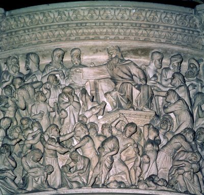 Fragment Ambony, marmur 1302-10 autorstwa Giovanni Pisano
