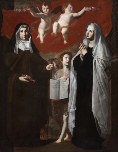 Święta Elżbieta Węgierska i Święta Franciszka Rzymska, 1634 autorstwa Giovanni Ricca