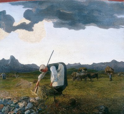 Sianokosy. 1889-98 autorstwa Giovanni Segantini