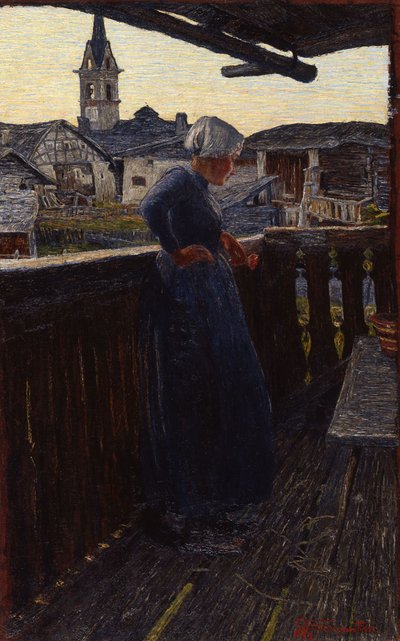 Na balkonie, 1892. autorstwa Giovanni Segantini