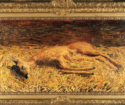 Szwajcaria, Saint Moritz, Martwe sarny autorstwa Giovanni Segantini