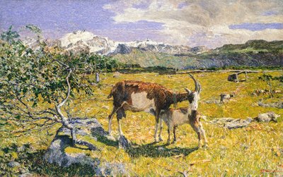 Alpy w maju – Giovanni Segantini (1858-1899) autorstwa Giovanni Segantini