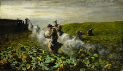 Zbiór dyni, 1897 autorstwa Giovanni Segantini