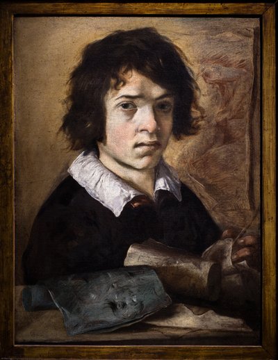 Portret młodego rysownika autorstwa Giovanni Serodine