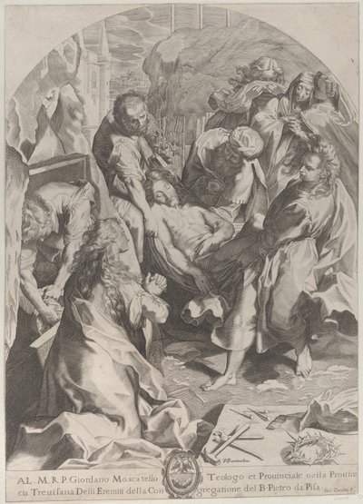 Złożenie do grobu, ca. 1622. autorstwa Giovanni Temini