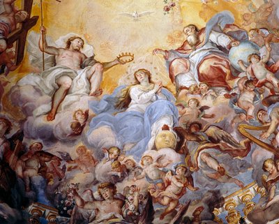 Koronacja Matki Boskiej, 1725 autorstwa Giovanni Tuccari