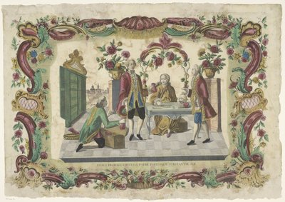 De Verloren Zoon vraagt ​​​​zijn vader om zijn erfdeel Syn marnotrawny prosi ojca o część swojej substancji (tytuł na przedmiocie) autorstwa Giovanni Volpato (possibly)